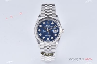 Clean Factory Rolex Datejust 3235 Blue Face Watch 41mm